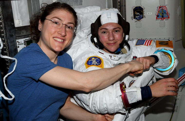 History made as NASA conducts first all-women spacewalk