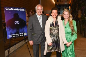 BroadwayHD Stewart F. Lane and Bonnie Comley with ChaShaMa Founder Anita Durst in center